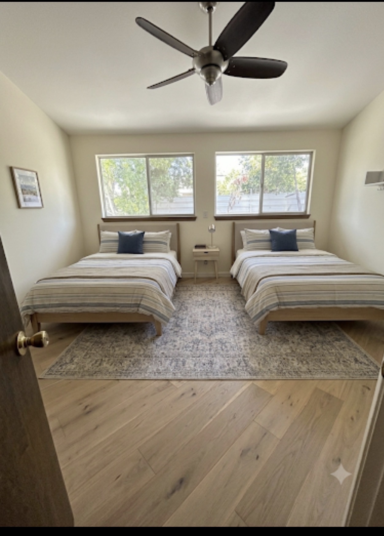 Shared bedroom with two twin beds