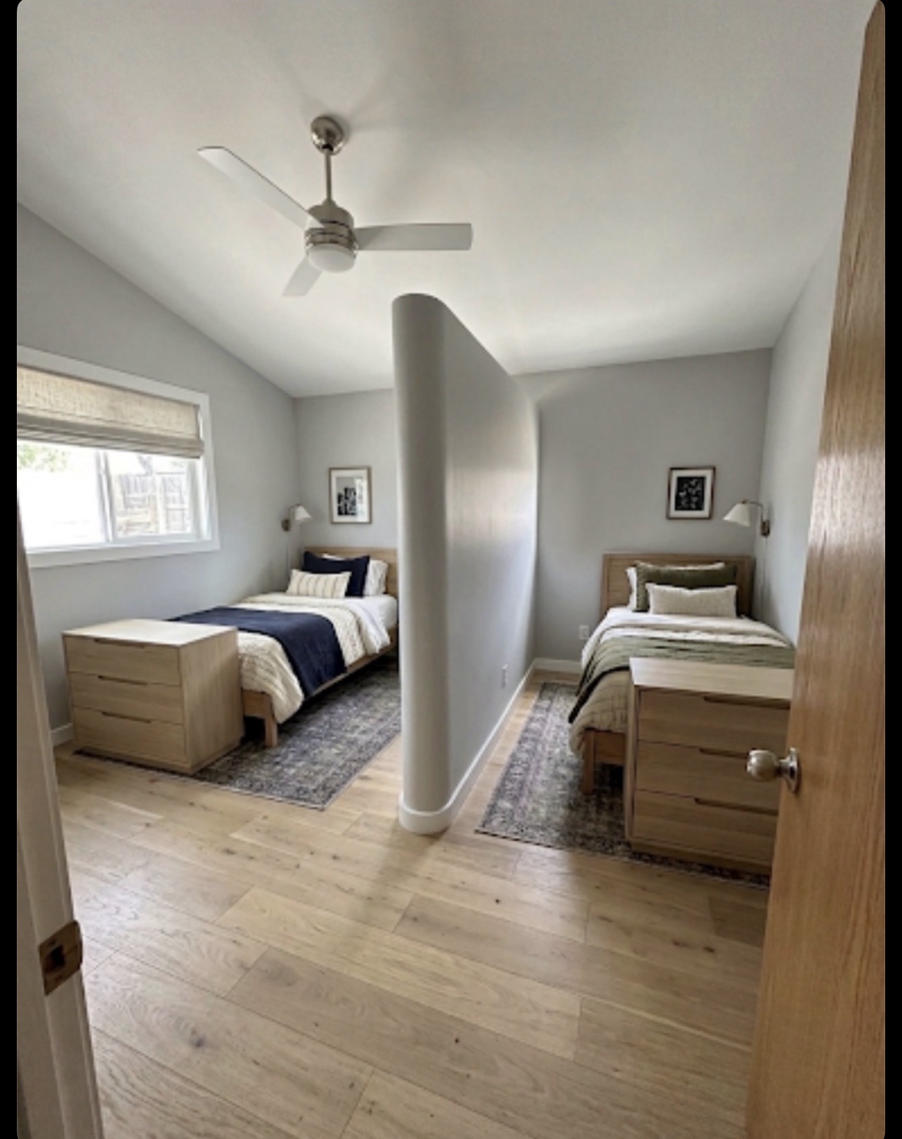 Shared room with twin beds and dresser